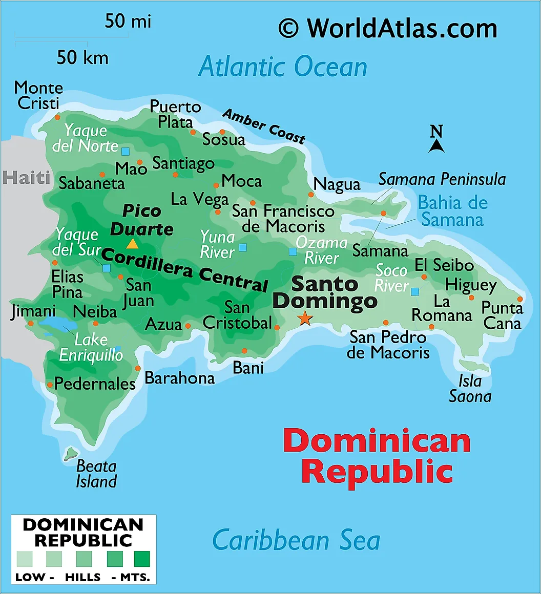 A map of the dominican republic